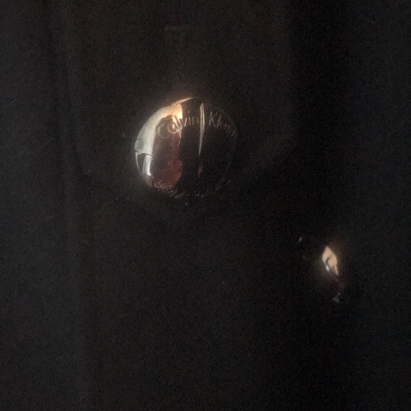 Calvin Klein size 12 pea coat black wool blend - Picture 2 of 4